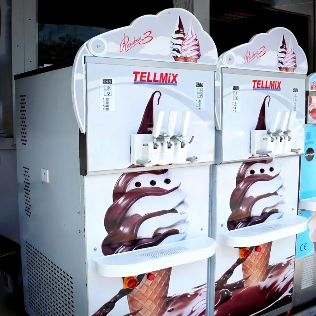 خرید اقساطی دستگاه بستنی قیفی 3 اسب تلمیکس