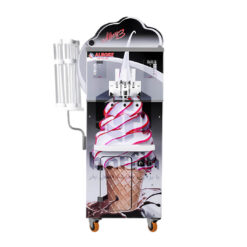 خرید اقساطی دستگاه بستنی قیفی همزن دار البرز | سه فاز ، لبه رنگی ، تک موتور